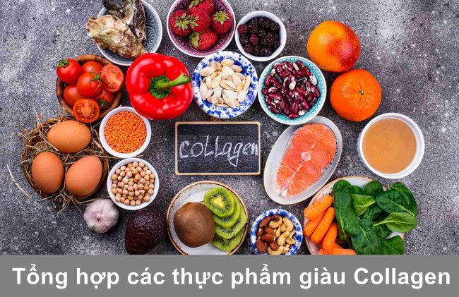 thuc pham giau collagen